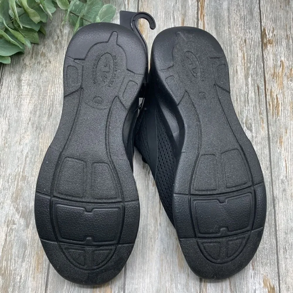 Men’s Black Active Lightweight Breathable Work Sneakers Shoes Size 8.5W